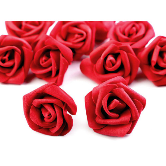 Róża piankowa ø3-4 cm - Miętowy (10 Sztuki)
