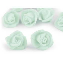 Róża piankowa ø3-4 cm - Miętowy (10 Sztuki)