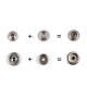 Press fasteners auto moto ø15 mm (am6) - o-spring - in bulk, for thick fabrics - Nickel (10 Sets) Press fasteners auto moto ø15 mm (am6) - o-spring - in bulk, for thick fabrics - Nickel (10 Sets)