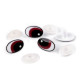 Oczy do zabawek z zatyczką 14x22 mm - Brązowy (8 Zestawy) Oczy do zabawek z zatyczką 14x22 mm - Brązowy (8 Zestawy)