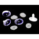 Oczy do zabawek z zatyczką 12x17 mm - Fioletowy (4 Zestawy) Oczy do zabawek z zatyczką 12x17 mm - Fioletowy (4 Zestawy)