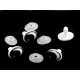 Oczy do zabawek z zatyczką 11x15 mm - Czarny (4 Zestawy) Oczy do zabawek z zatyczką 11x15 mm - Czarny (4 Zestawy)