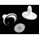 Oczy do zabawek z zatyczką 11x15 mm - Czarny (4 Zestawy) Oczy do zabawek z zatyczką 11x15 mm - Czarny (4 Zestawy)