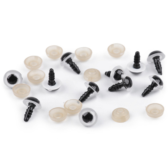 Oczy do zabawek z zatyczką ø10 mm - Zielony jodłowy (360 Zestawy) Oczy do zabawek z zatyczką ø10 mm - Zielony jodłowy (360 Zestawy)