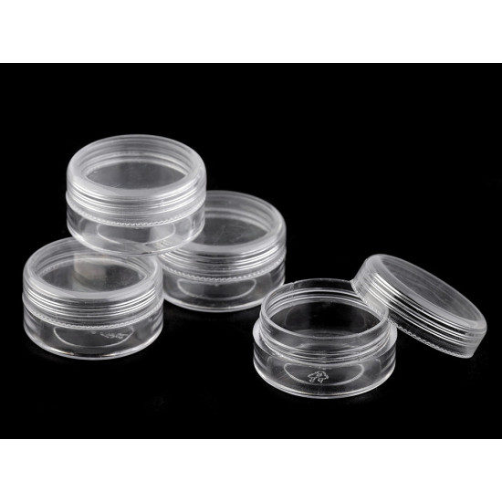 Dose mit schraubdeckel 4x2,1 cm kunststoff - Transparent (4 Stücke) Dose mit schraubdeckel 4x2,1 cm kunststoff - Transparent (4 Stücke)