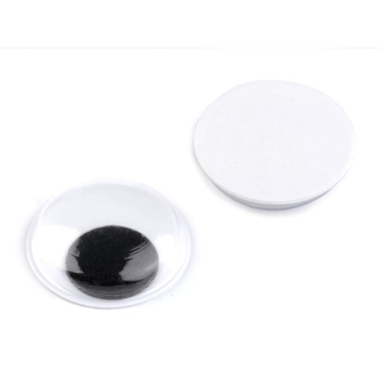 Self adhesive wiggle eyes ø18 mm - White-black (50 Pieces) Self adhesive wiggle eyes ø18 mm - White-black (50 Pieces)