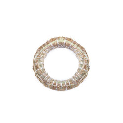 Straw wreath ø15; ø20 cm - Ivory (1 Piece)