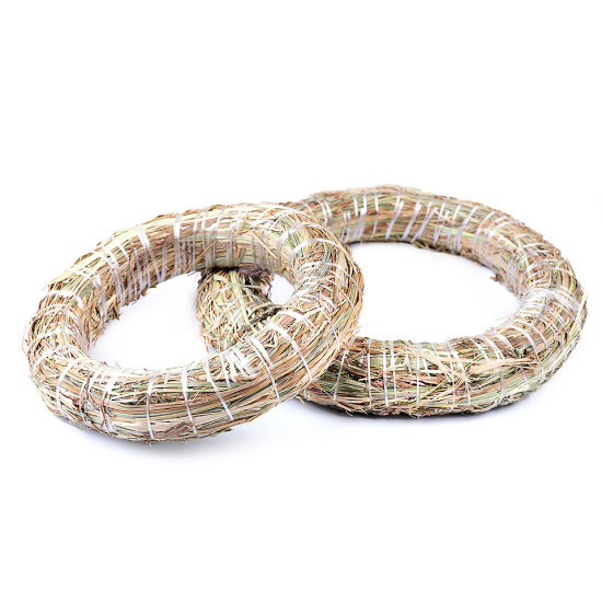 Straw wreath ø15; ø20 cm - Ivory (1 Piece) Straw wreath ø15; ø20 cm - Ivory (1 Piece)
