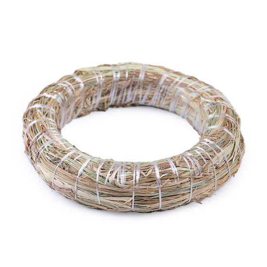 Straw wreath ø15; ø20 cm - Ivory (1 Piece) Straw wreath ø15; ø20 cm - Ivory (1 Piece)