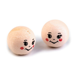 Cotton watte heads / diy ø22 mm - Nude (10 Pieces)