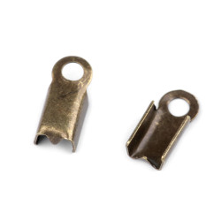 Attaches plates pour cuir, 4 mm - Laiton vintage (1500 Pièces)