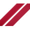 Klettverschluss haken + plüsch breite 20 mm - Rote erdbeere (25 Meter)
