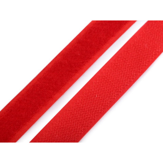 Taśma rzep komplet (haczyk+pętelka) szerokość 20mm - Czerwona truskawka (25 Metry) Taśma rzep komplet (haczyk+pętelka) szerokość 20mm - Czerwona truskawka (25 Metry)