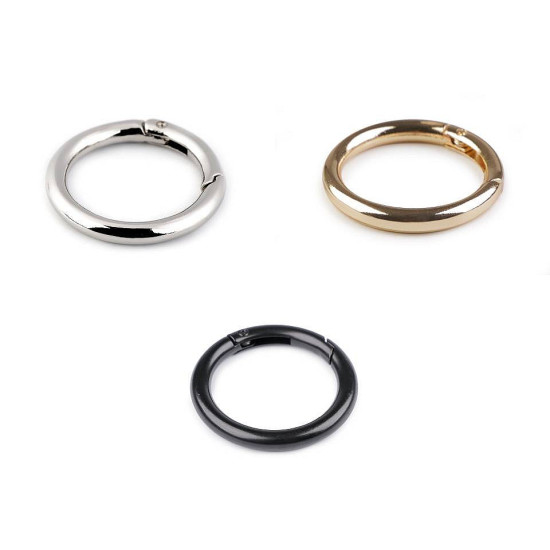 Karabińczyk okrągły / kółko na klucze ø34 mm - Złoty (10 Sztuki) Karabińczyk okrągły / kółko na klucze ø34 mm - Złoty (10 Sztuki)