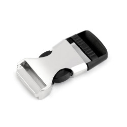 Side release buckle width 15 mm - Nickel (1 Pair)