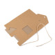 Paper bag with window and string - Natural brown (50 Pieces) Paper bag with window and string - Natural brown (50 Pieces)