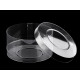 Contenitore circolare, in plastica, ø 98 mm - Trasparente (20 Pezzi) Contenitore circolare, in plastica, ø 98 mm - Trasparente (20 Pezzi)