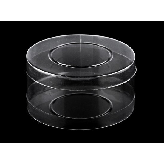 Contenitore circolare, in plastica, ø 98 mm - Trasparente (20 Pezzi) Contenitore circolare, in plastica, ø 98 mm - Trasparente (20 Pezzi)