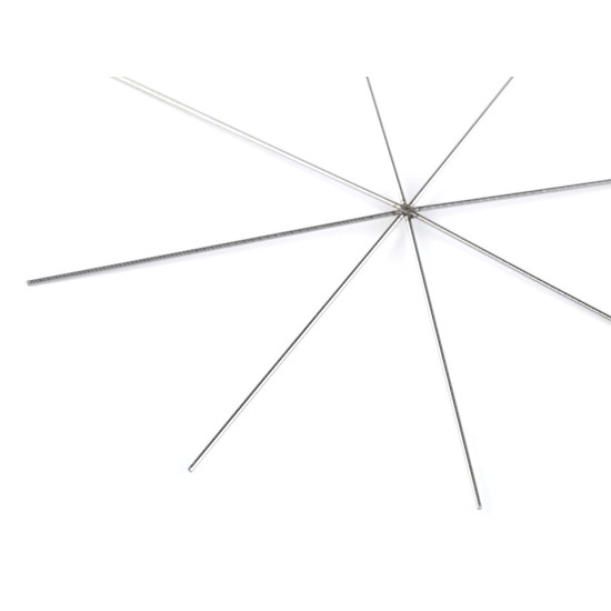 Gwiazda / śnieżynka druciana baza do nawlekania koralików ø10 cm - Platyna (50 Sztuki) Gwiazda / śnieżynka druciana baza do nawlekania koralików ø10 cm - Platyna (50 Sztuki)