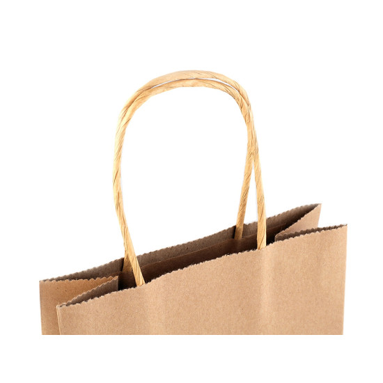 Torebka papierowa 16x22 cm - Naturalny brąz (120 Sztuki) Torebka papierowa 16x22 cm - Naturalny brąz (120 Sztuki)