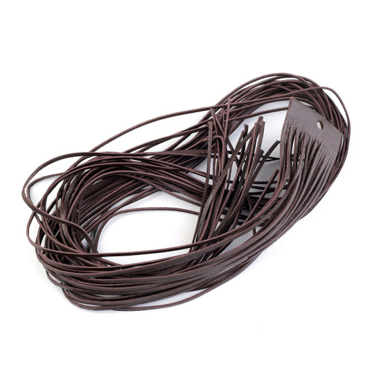 Corde en cuir, largeur 2 mm, 95 cm - Noir (40 Pièces) Corde en cuir, largeur 2 mm, 95 cm - Noir (40 Pièces)
