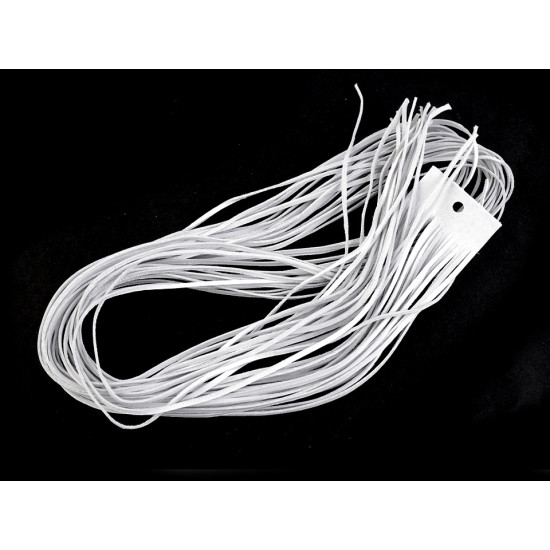 Corde en cuir, largeur 2 mm, 95 cm - Noir (40 Pièces) Corde en cuir, largeur 2 mm, 95 cm - Noir (40 Pièces)