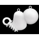 Diy plastic screw eyes 1.1x2.5 cm for polyester shapes - White milk (12 Pieces) Diy plastic screw eyes 1.1x2.5 cm for polyester shapes - White milk (12 Pieces)