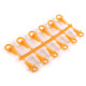 Diy plastic screw eyes 1.1x2.5 cm for polyester shapes - White milk (12 Pieces) Diy plastic screw eyes 1.1x2.5 cm for polyester shapes - White milk (12 Pieces)