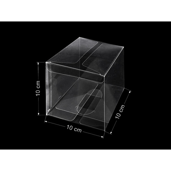 Pudełko plastikowe - Transparent (10 Sztuki)