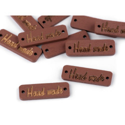 Etykietka / metka drewniana hand made 10x30 mm - Jasnobrązowy (10 Sztuki)