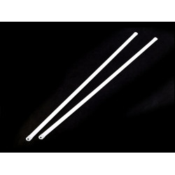 Flat metal corset boning width 8 mm length 30; 35; 40 cm - White (10 Pieces)