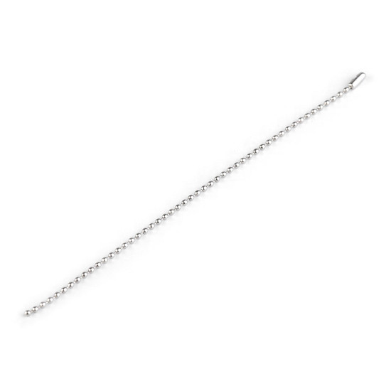 Guličková retiazka 18 cm pútko - Nikel (10 Kusy) Guličková retiazka 18 cm pútko - Nikel (10 Kusy)