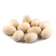 Wooden diy head / easter egg 25x40 mm - Ivory (1 Piece)