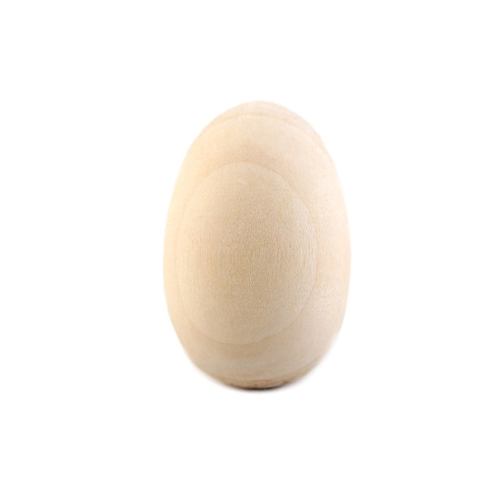 Wooden diy head / easter egg 25x40 mm - Ivory (1 Piece)