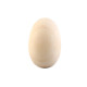 Wooden diy head / easter egg 25x40 mm - Ivory (1 Piece)