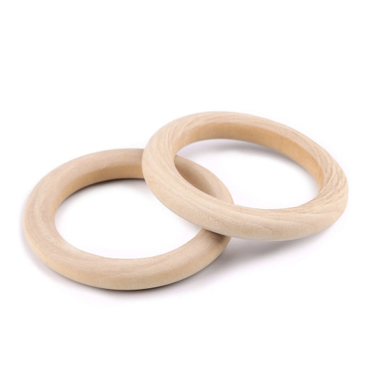 Anneau en bois, ø 70 mm - Naturel clair (10 Pièces) Anneau en bois, ø 70 mm - Naturel clair (10 Pièces)