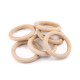 Anneau en bois, ø 70 mm - Naturel clair (10 Pièces) Anneau en bois, ø 70 mm - Naturel clair (10 Pièces)