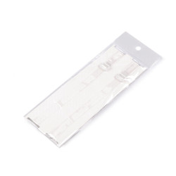Ramiączka silikonowe szerokość 10 mm; 15 mm z metalowym zapięciem - Transparent (1 Para)