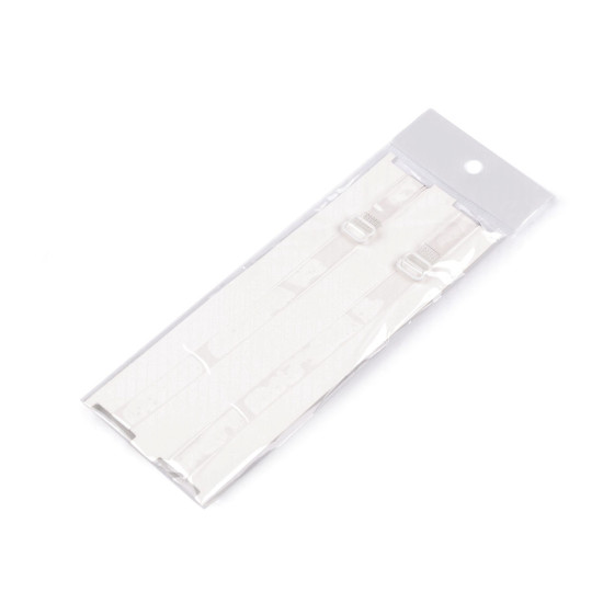 Ramiączka silikonowe szerokość 10 mm; 15 mm z metalowym zapięciem - Transparent (10 Pary) Ramiączka silikonowe szerokość 10 mm; 15 mm z metalowym zapięciem - Transparent (10 Pary)