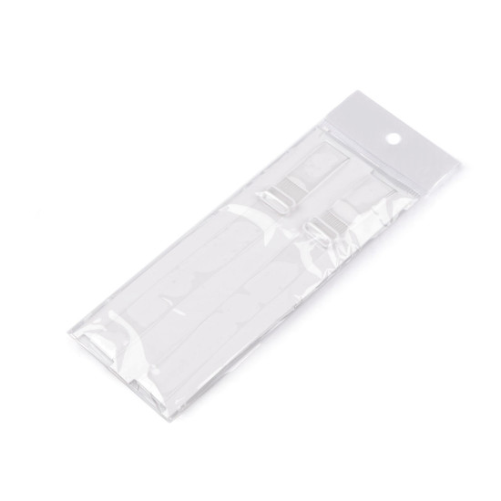 Ramiączka silikonowe szerokość 10 mm; 15 mm z metalowym zapięciem - Transparent (10 Pary) Ramiączka silikonowe szerokość 10 mm; 15 mm z metalowym zapięciem - Transparent (10 Pary)