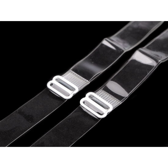 Ramiączka silikonowe szerokość 10 mm; 15 mm z metalowym zapięciem - Transparent (10 Pary) Ramiączka silikonowe szerokość 10 mm; 15 mm z metalowym zapięciem - Transparent (10 Pary)