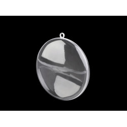 Acryl medaillon ø7 cm teilbar - Transparent (25 Stücke)