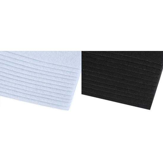 Filc dekoracyjny soft 30x30 cm - Mix (12 Sztuki) Filc dekoracyjny soft 30x30 cm - Mix (12 Sztuki)