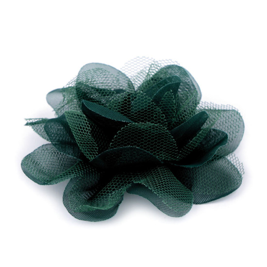 Chiffon flower ø8 and 9 cm - Red (4 Pieces) Chiffon flower ø8 and 9 cm - Red (4 Pieces)