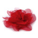 Chiffon flower ø8 and 9 cm - Red (4 Pieces) Chiffon flower ø8 and 9 cm - Red (4 Pieces)