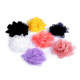 Chiffon flower ø8 and 9 cm - Red (4 Pieces) Chiffon flower ø8 and 9 cm - Red (4 Pieces)