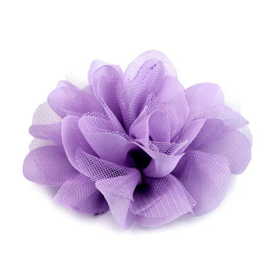 Chiffon flower ø8 and 9 cm - Red (4 Pieces) Chiffon flower ø8 and 9 cm - Red (4 Pieces)