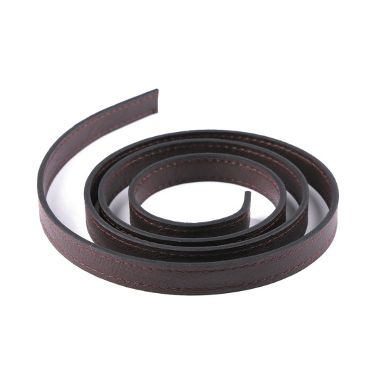Imitation leather handle strap - stitched - Dark green (2 Pieces) Imitation leather handle strap - stitched - Dark green (2 Pieces)