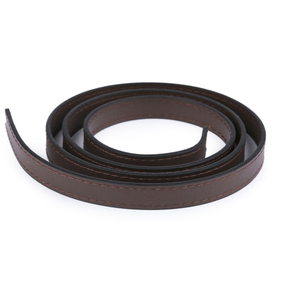 Imitation leather handle strap - stitched - Dark green (2 Pieces) Imitation leather handle strap - stitched - Dark green (2 Pieces)