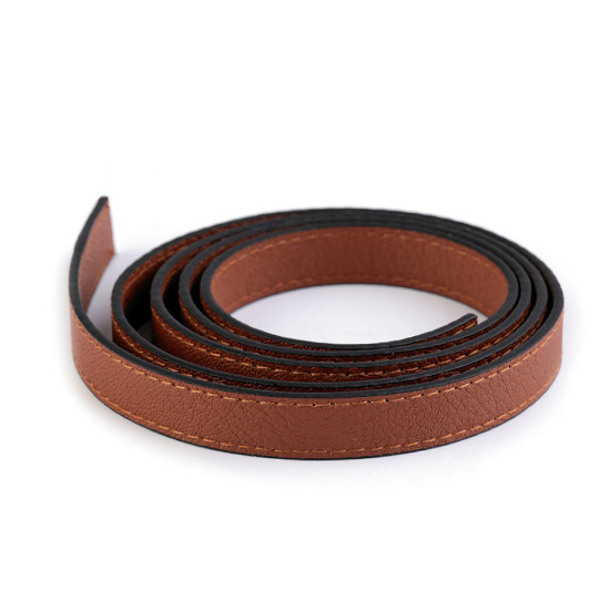 Imitation leather handle strap - stitched - Dark green (2 Pieces) Imitation leather handle strap - stitched - Dark green (2 Pieces)